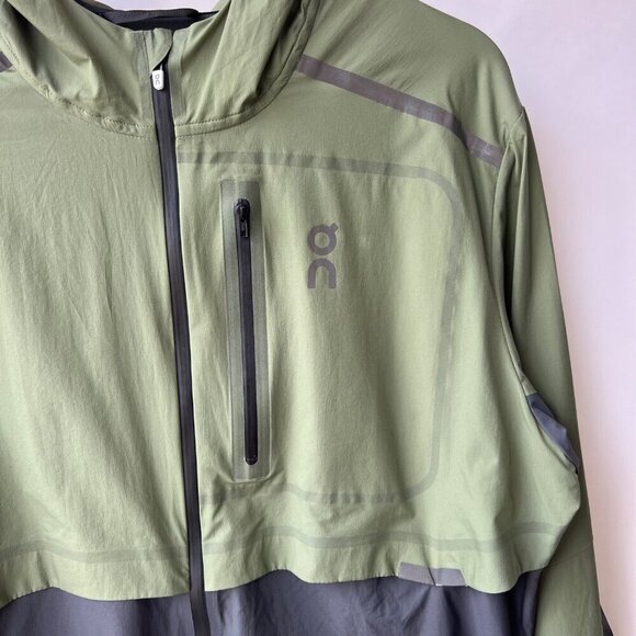 On Men’s Weather jacket , green /gray, Size L J180 - Picture 6 of 12